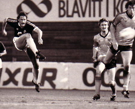 Onsdag 19 september 1984  AIK - Dundee United FC 1-0 (1-0)  Råsunda Fotbollstadion, Solna