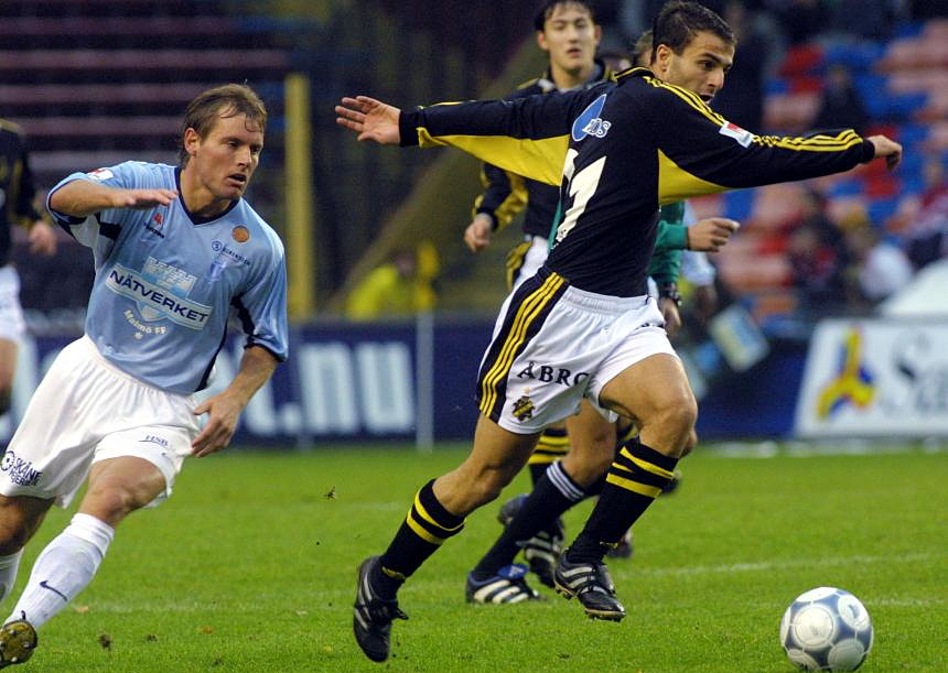 Lördag 27 oktober 2001, kl 13:30  AIK - Malmö FF 2-0 (0-0)  Råsunda Fotbollstadion, Solna