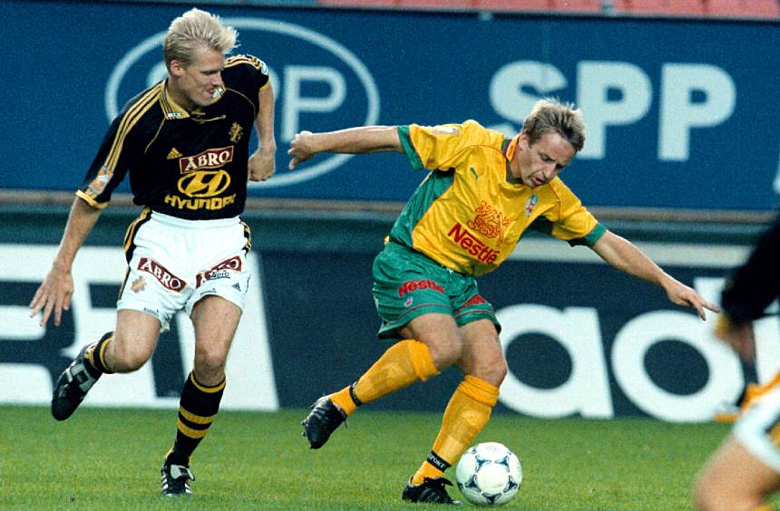 Måndag 31 augusti 1998  AIK - Helsingborgs IF 1-1 (0-0)  Råsunda Fotbollstadion, Solna