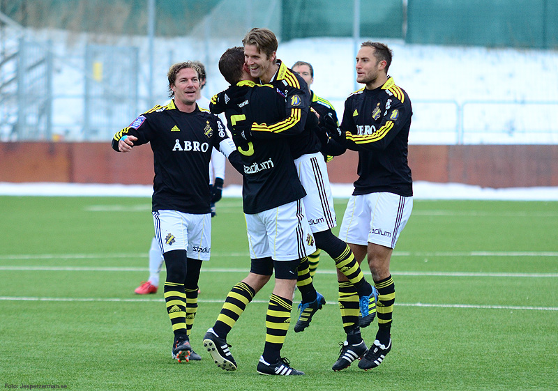 Lördag 11 februari 2012, kl 13:00  AIK - Gefle IF 3-1 (0-1)  Skytteholms IP, Solna